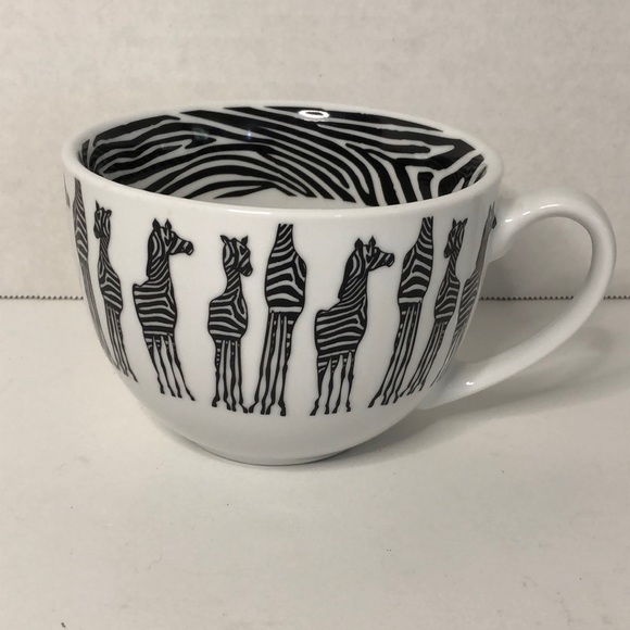 Pier 1 Imports Zebra 16 oz Ceramic Mug - Picture 1 of 5
